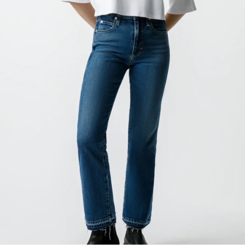 AMO Bella Crop Crush Jeans, size 26